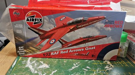 Airfix Red Arrows Gnat Unboxing Youtube