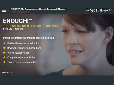 Preventing And Reporting Sexual Harassment Course For Managers