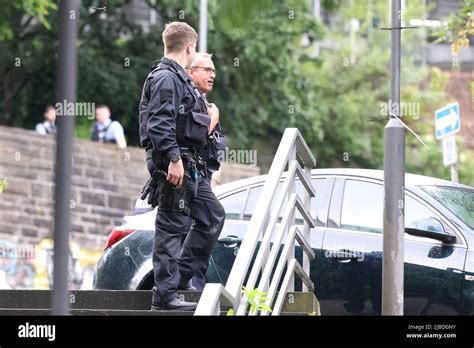 Wuppertal Germany 05th June 2022 Police Officers Stand At The Scene