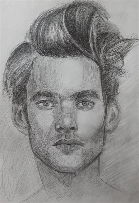 Male Portrait Drawing