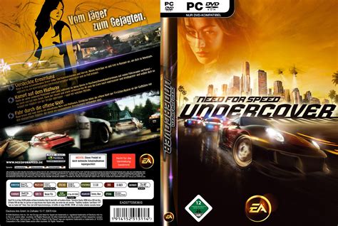 Need For Speed Undercover 2008 Ger Pc Dvd Cover Need For Speed Undercover Label Cover Dvd