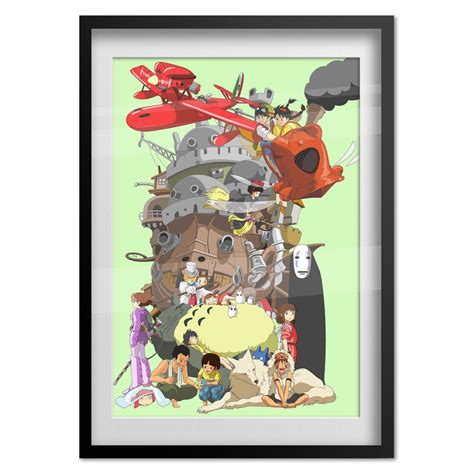 Studio Ghibli Character Collage