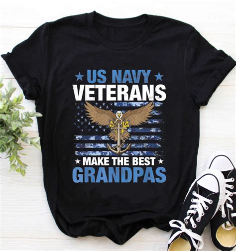 Navy Veteran Grandpa T Shirt Veteran Us Navy Veterans Make The Best