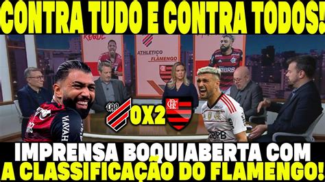 CONTRA TODO MUNDO IMPRENSA BOQUIABERTA CLASSIFICAÇÃO DO FLAMENGO