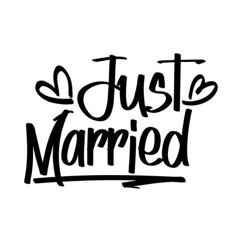 Just Married Car Sticker Wedding Car Window Decal Wedding Day