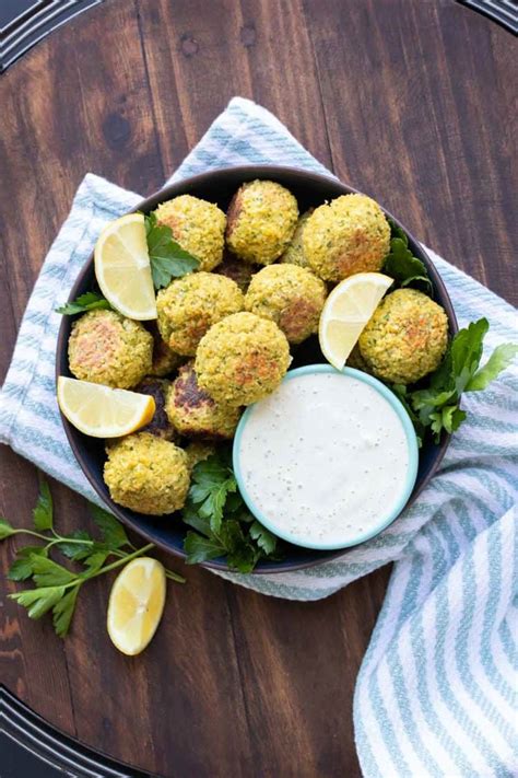 Baked Vegan Gluten Free Falafel Veggies Don T Bite