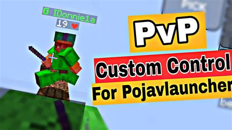 Pvp Custom Control For Pojavlauncher Be Pro Minecraft Youtube