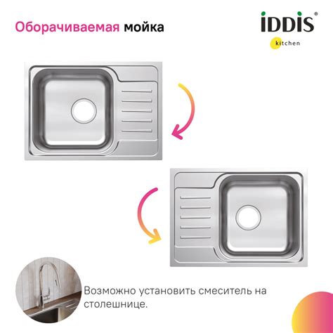 Мойка, нерж. сталь, шелк, 780*480, Strit S, IDDIS, STR78SDi77 - в ...