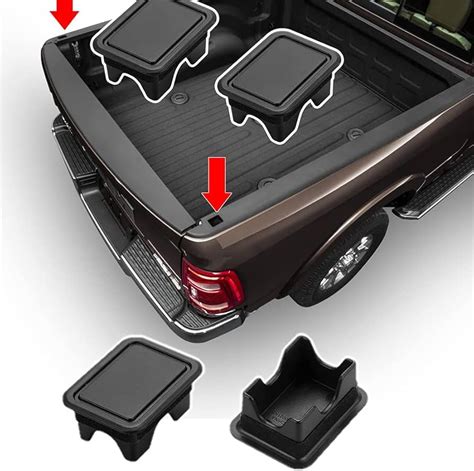 Zunduo Bed Rail Stake Pocket Covers Fit For 2019 2021 Dodge Ram 1500 2500 3500 Accessories Truck