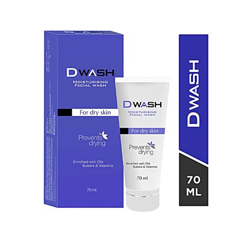 Dwash Moisturizing Facial Rich Creamy Wash Dry Sensitive Skin Buy Online At Best Price In India