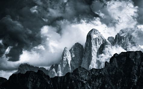 🔥 Download Nature Landscapes Mountains Monochrome Black White Sky By