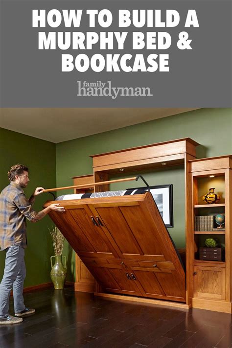 How to build a diy murphy bed and bookcase – Artofit