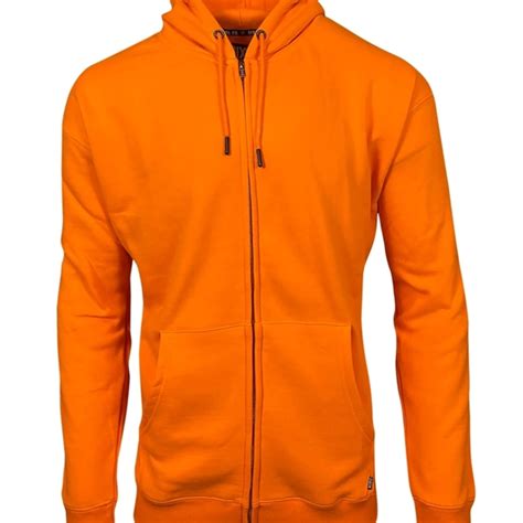 Dixxon Shirts Dixxon Orange Zip Up Hoodie Mens Small Poshmark