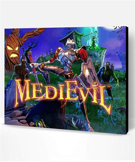Medievil Poster Paint By Numbers Paint By Numbers Pro