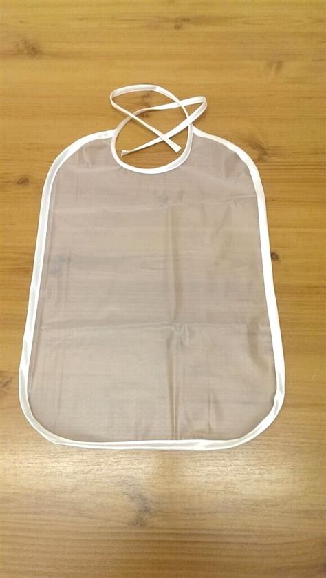 Clear Plastic Bib With Satin Binding