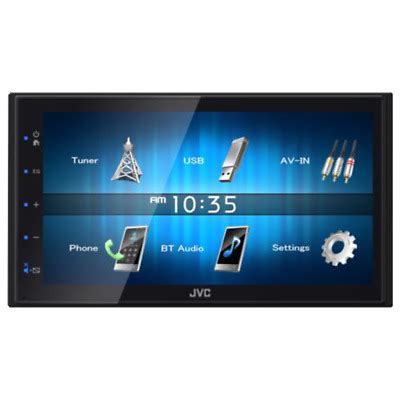 JVC KW M150BT 6 8 Capacitive Touch Shallow Chassis Mechless Double Din