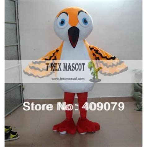 Adult Orange Bird Mascot Costume