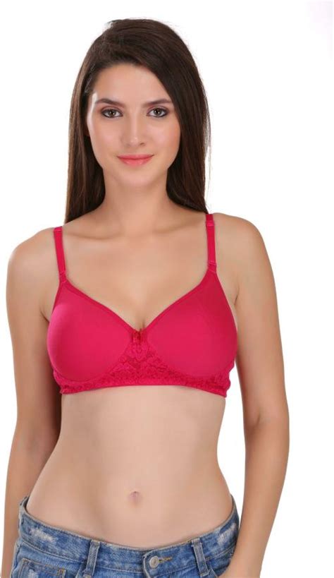 Buy Featherline Women Pink Polycotton Single Bra 32b Online At Best Prices In India Jiomart