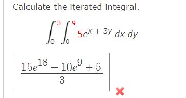 Solved Calculate The Iterated Integral St Sort Ex Y Chegg