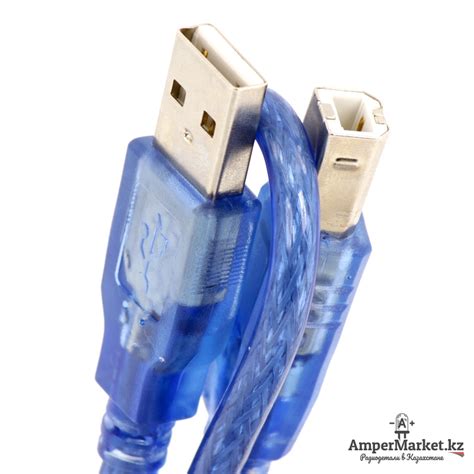USB Кабель A – B (30 см) | AmperMarket.kz