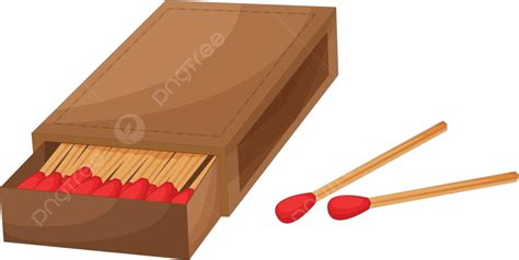 Box Of Matches Fire Matchbox Matchstick Vector Fire Matchbox