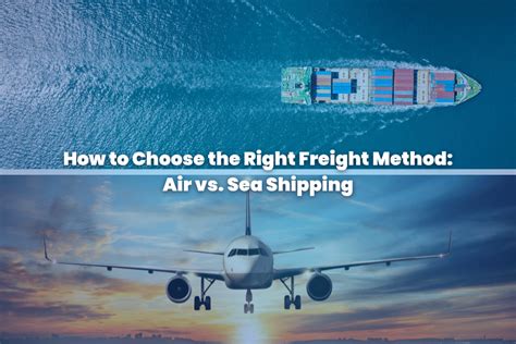 How To Choose The Right Freight Method LARGA Philippines