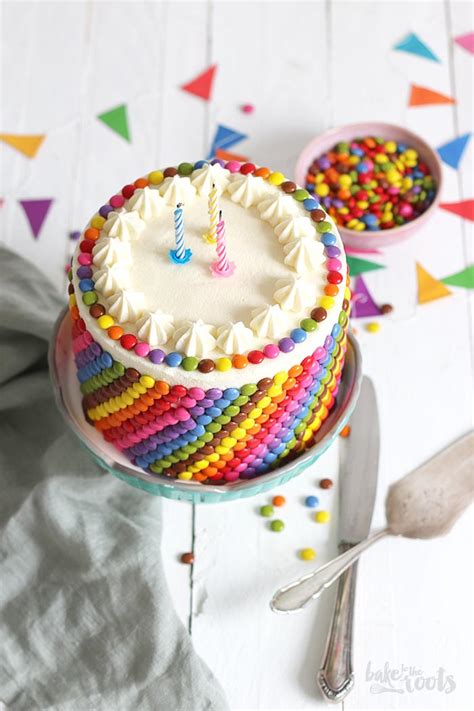 Colorful Birthday Cake Gluten Free Bake To The Roots