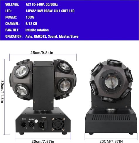 Luz LED de cabeza móvil para escenario OPPSK de doble cara 150 W