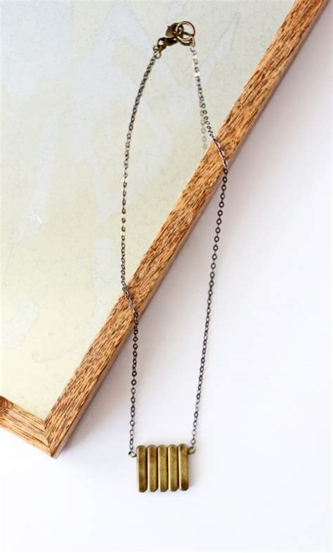 Simple Diy Brass Necklace