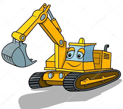 Smiling Excavator Stock Vector by ©dero2010 73527763