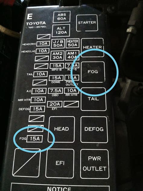 98 Toyota 4runner Fuse Diagram 1999 Toyota 4runner Spark Plu