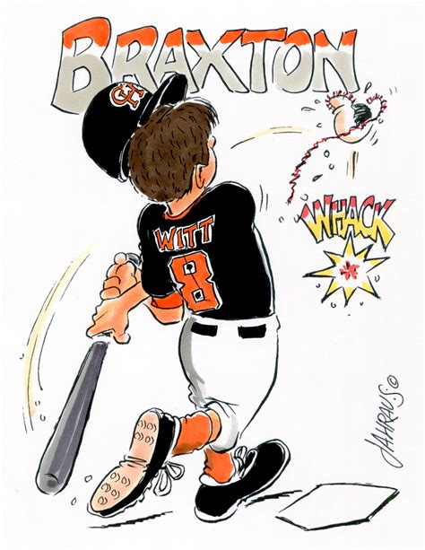 Baseball Cartoon | Fun Gift for Baseball Player