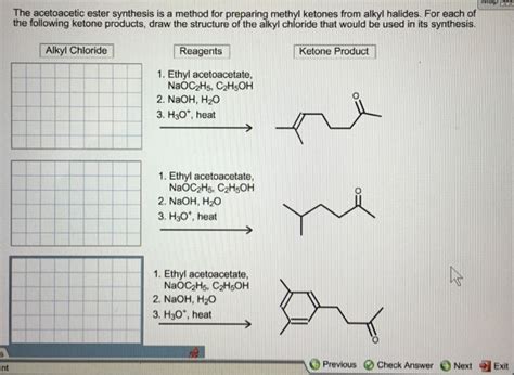 Solved Map The Acetoacetic Ester Synthesis Is A Method For Chegg