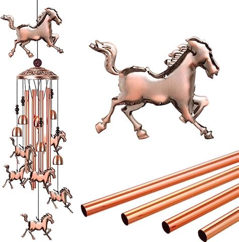 Outdoor Horse Wind Chimes Decor Mobile Horse Wind Chime