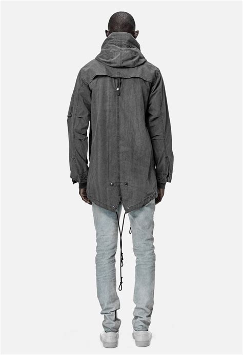 Military Raincoat Black