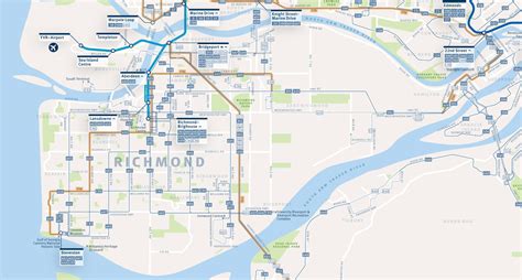 Richmond Transit System Map SkyTrain Condo Living