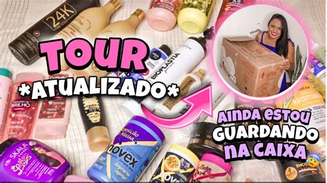 TOUR PELO MEUS PRODUTOS DE CABELO Atualizado YouTube