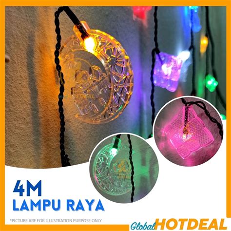 Icecle Lampu Hari Raya Viral Ramadan Light Lampu Bulan Bintang Lampu