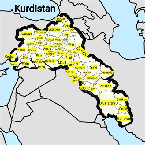 Great Kurdistan Map Artofit