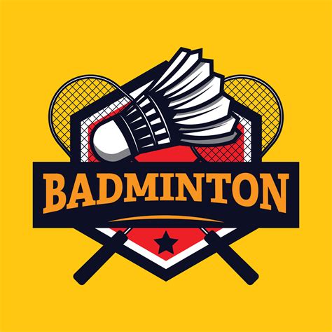 badminton logo design, sports logo 8572915 Vector Art at Vecteezy