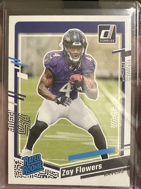 2023 Panini Donruss Rated Rookie 307 Zay Flowers RC EBay