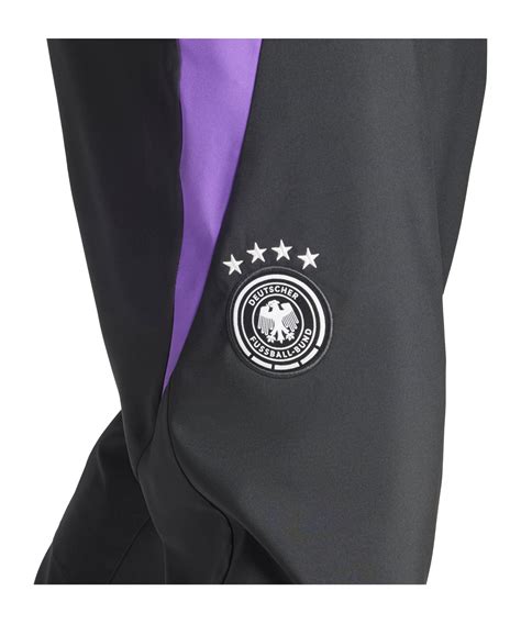 Adidas DFB Deutschland Prematch Hose EM 2024 Schwarz Schwarz