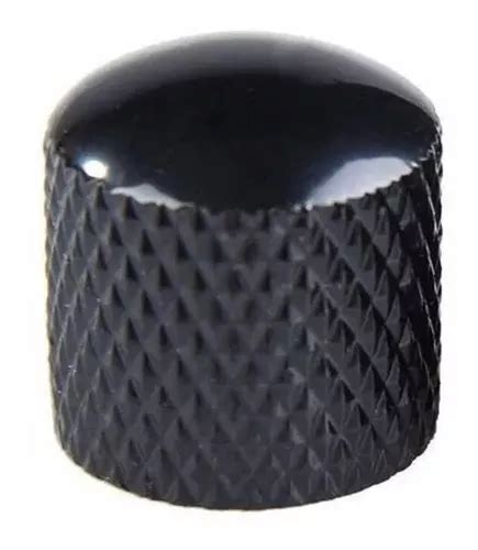 Knob Metal Para Guitarra Baixo Preto De Press O