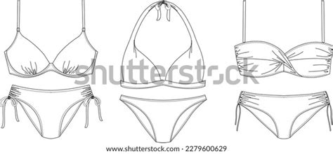 en la categoría Bikini dibujo de imágenes fotos de stock e ilustraciones libres de
