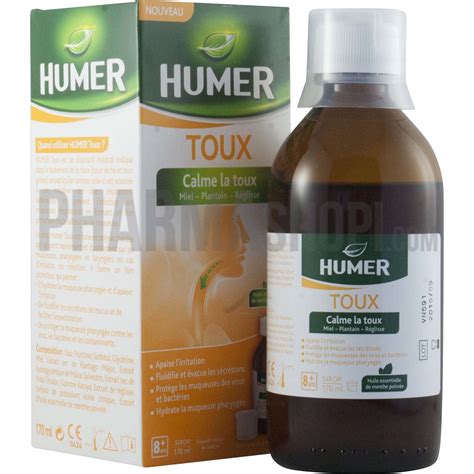 Humer toux sirop sirop contre la toux sèche ou grasse