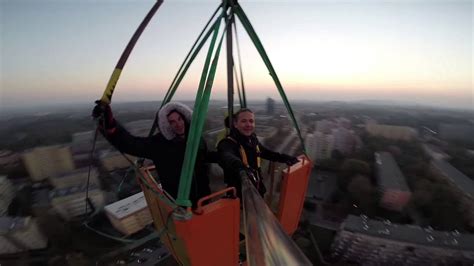 Bungee Jumping Kraków skok z kamerką na wysięgniku YouTube