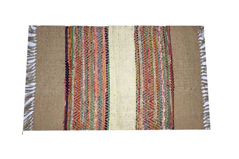 Jute Chindi Striped Rug 2 X3 Handmade Rug Bohemian Etsy