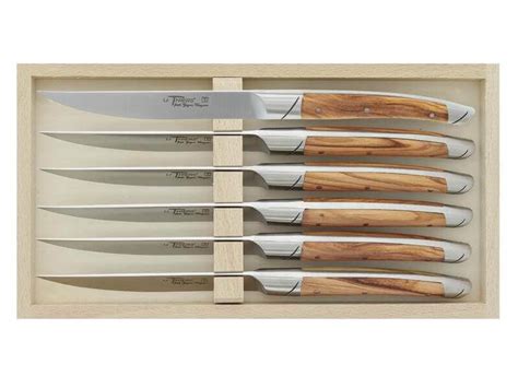 Le Thiers Coffret Couteaux De Table Cm Olivier