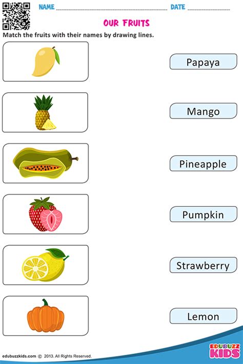 ️tracing Fruits Worksheets Free Download