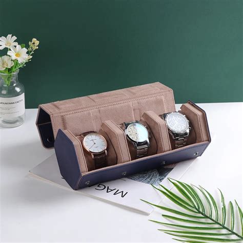 Ojr Custom Watch Box Leather Hexagonal Watch Roll Caja Para Reloj